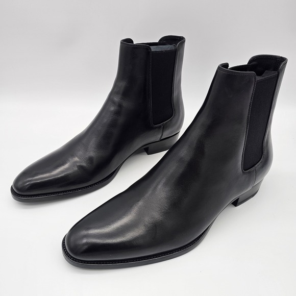 Saint Laurent Paris YSL‎ Wyatt 30 Chelsea Boots Leather Nero Black U.S 9  EU42 main image 8